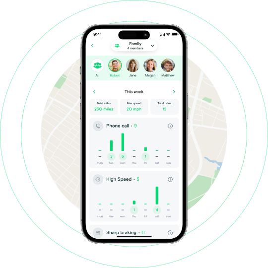 Number Tracker: driving