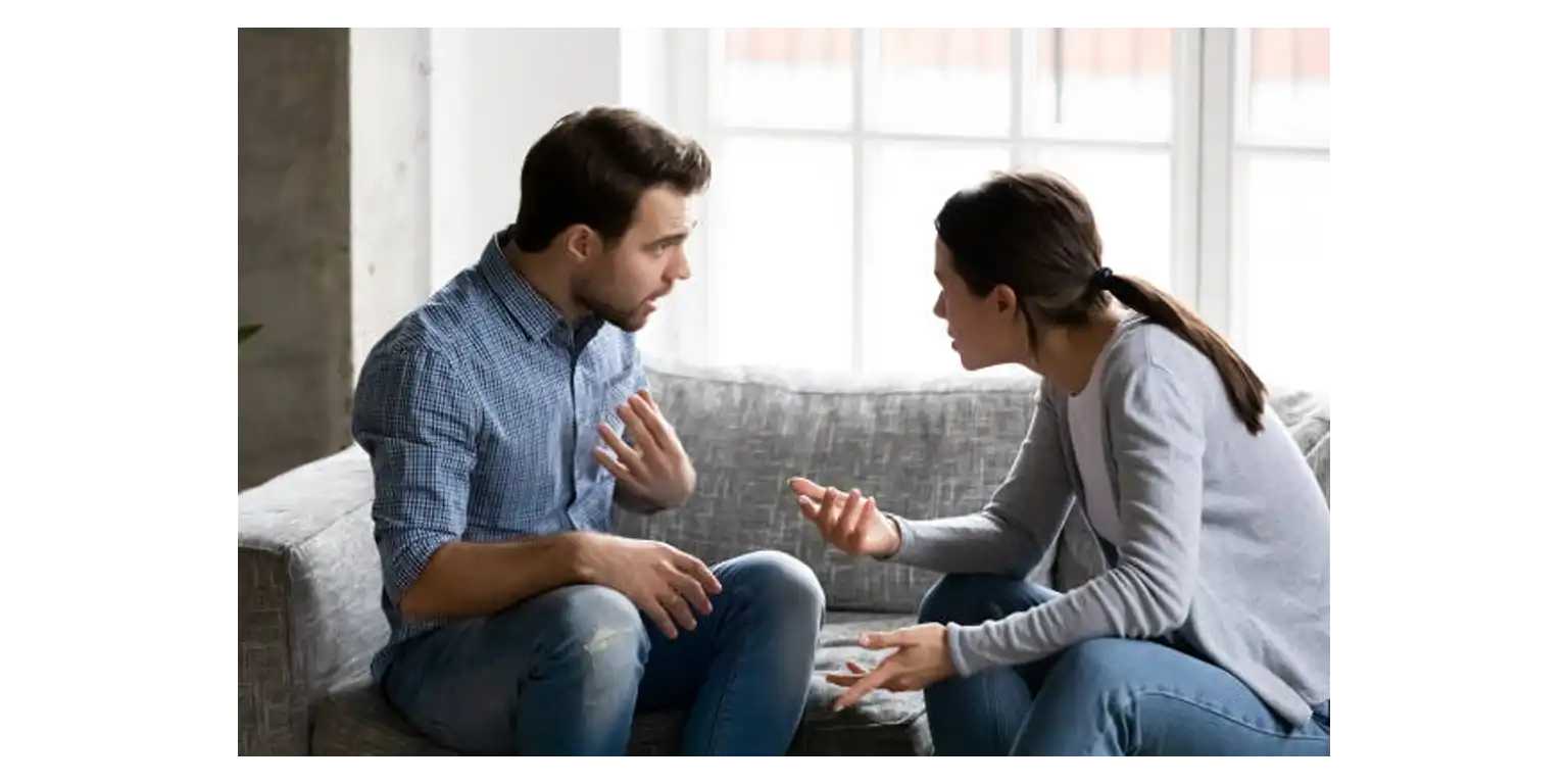 two people arguing with each other