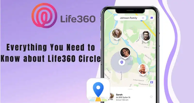 screenshot of Life360 Circle settings with an option of 'circle management'