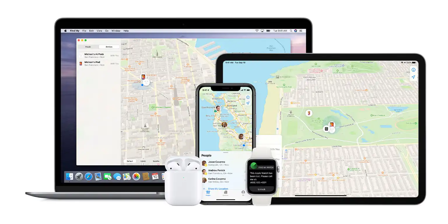 screenshot of Apple's Find My