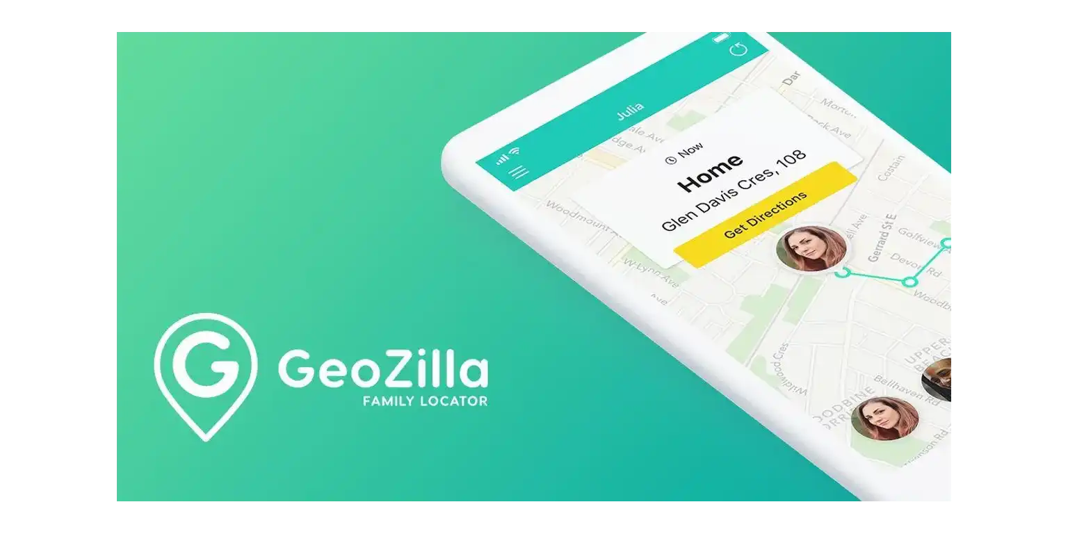 screenshot of the GeoZilla main page