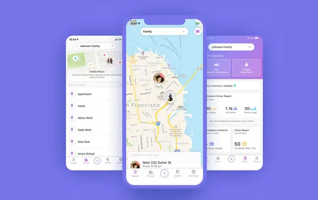 screenshot of Life 360 Location settings