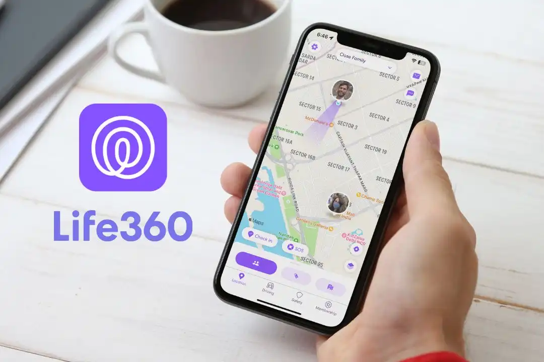 screenshot of the life360 circles settings with an option 'manage places'