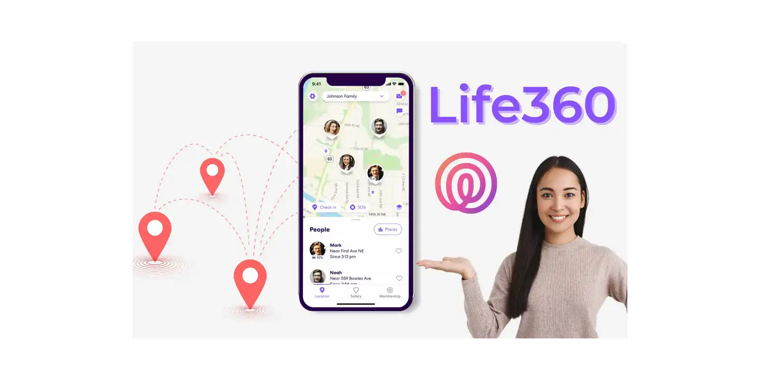 screenshot of the Life 360 application when you first launch the application and see an option to sign up